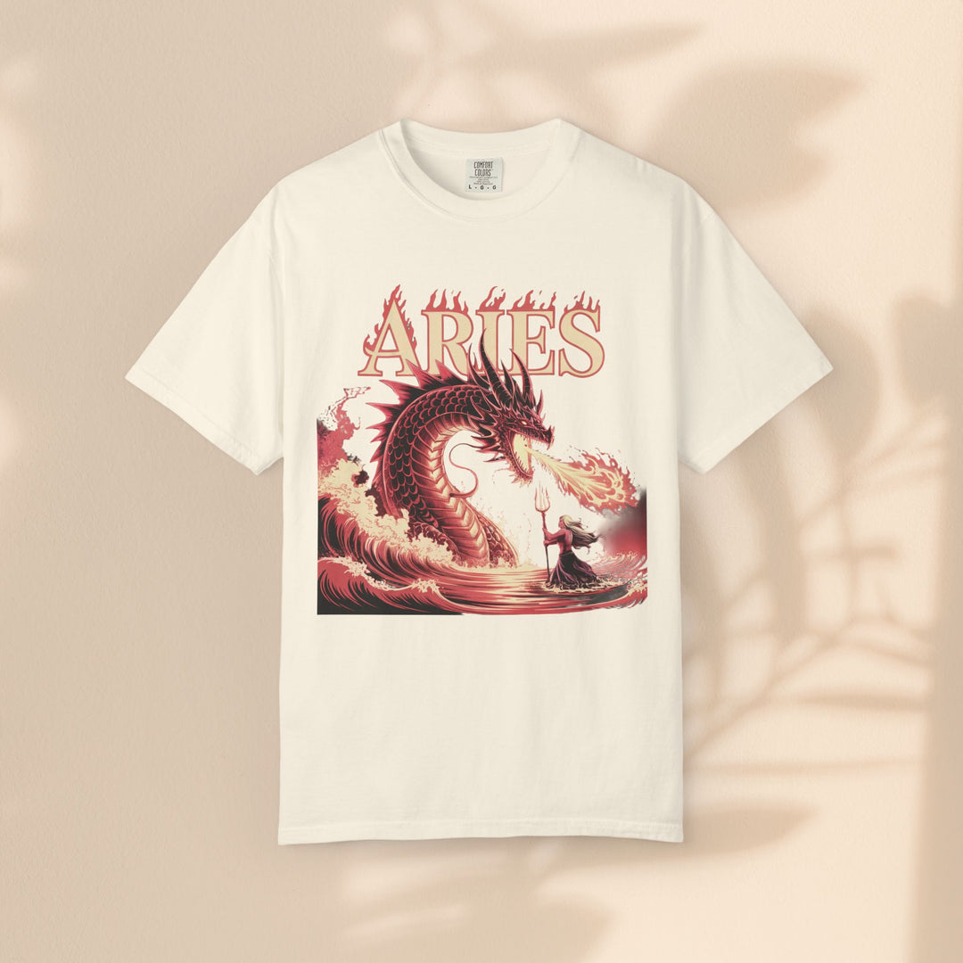 Aries Graphic T-Shirt: Unisex Astrology Tee, Zodiac Shirt for Birthdays & Everyday Wear, Perfect Gift for Aries Friends