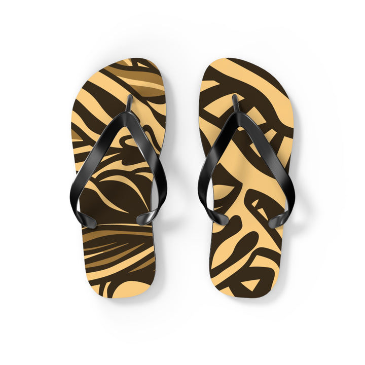 Flip Flops - Orange Tribal