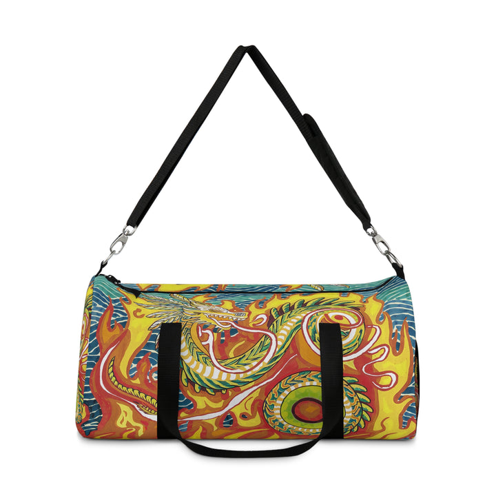Dragon Swirl Duffel Bag – Fantasy Travel Gym Bag & Unique Weekender Gift
