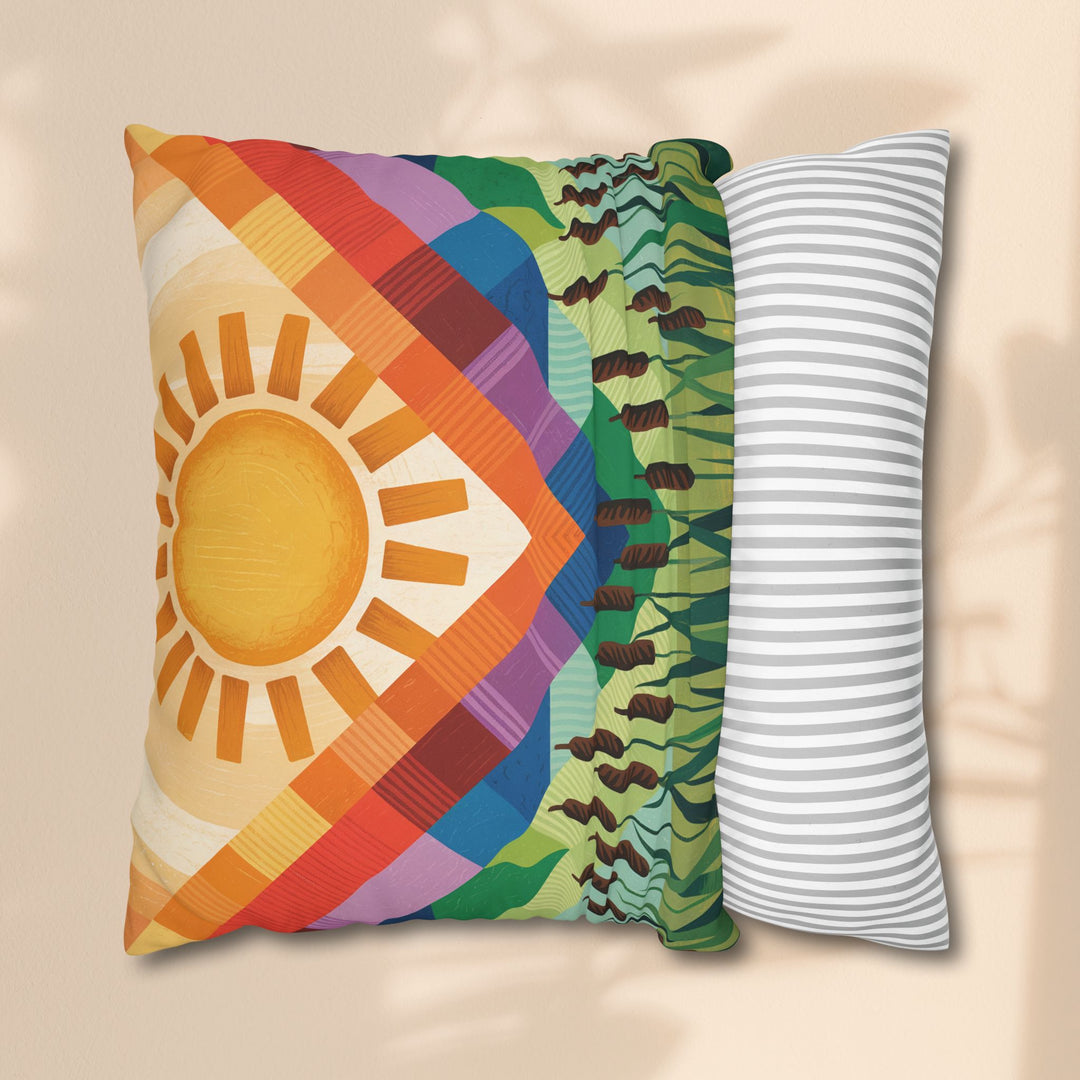 Seminole Sunburst - Vibrant Sunburst Decorative Pillowcase