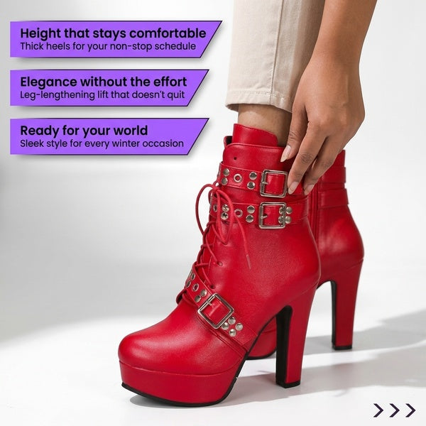 Women's Martin Boots  Autumn Winter High Heels