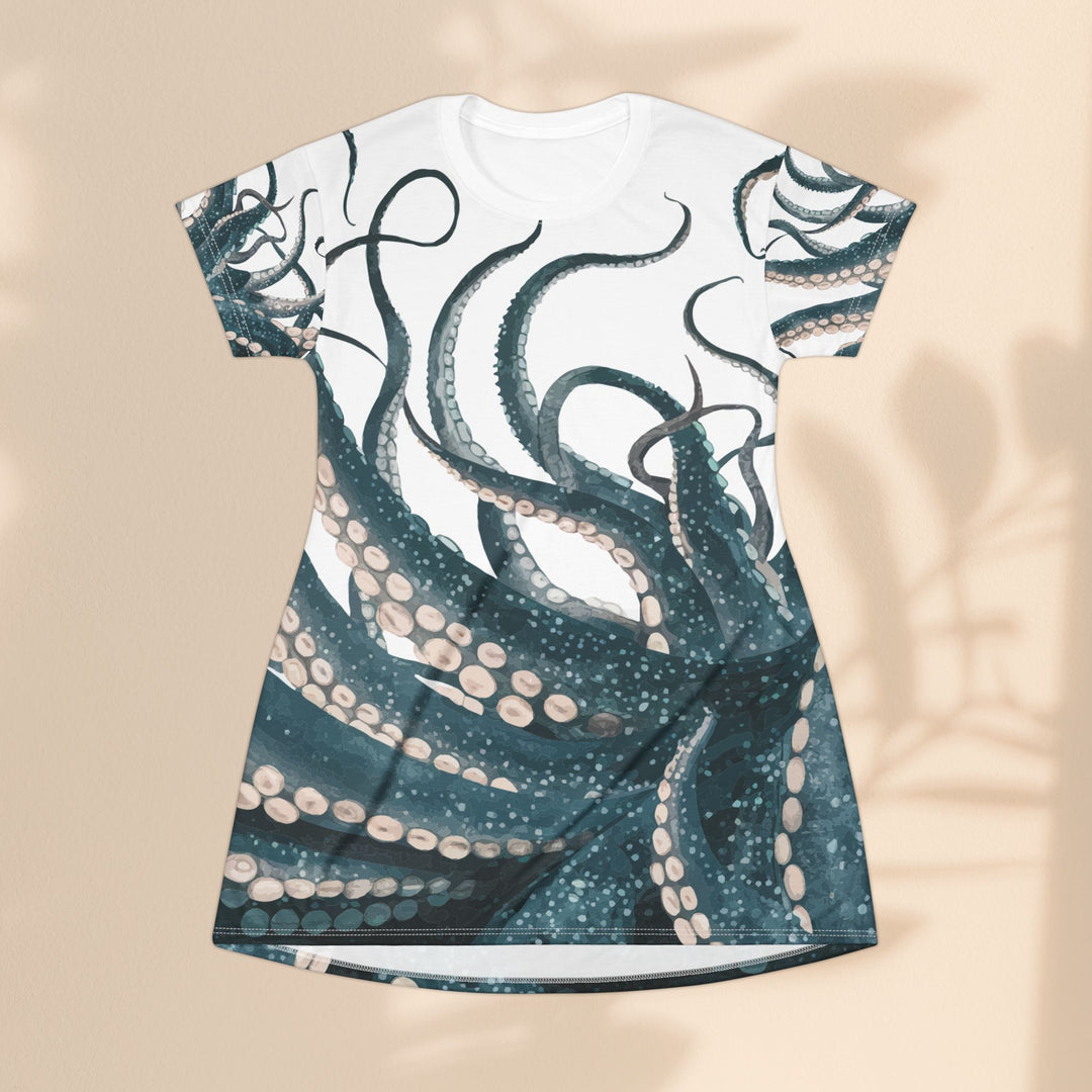 T-Shirt Dress (AOP) - Octopus