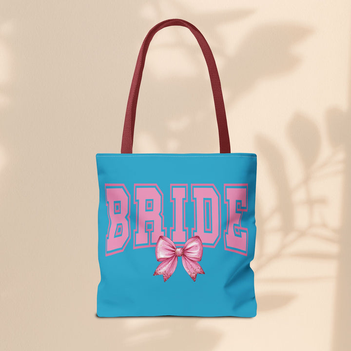 Bride Tote Bag with Bow | Bridal Shower Gift, Wedding Essentials, Bachelorette Party Accessory, Gift for Bridesmaids