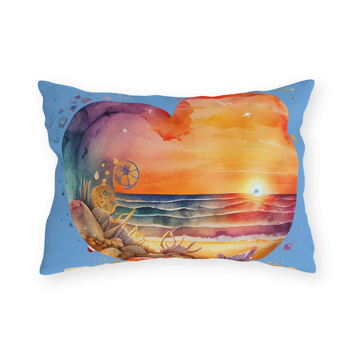 Outdoor Pillows - Beach Heart