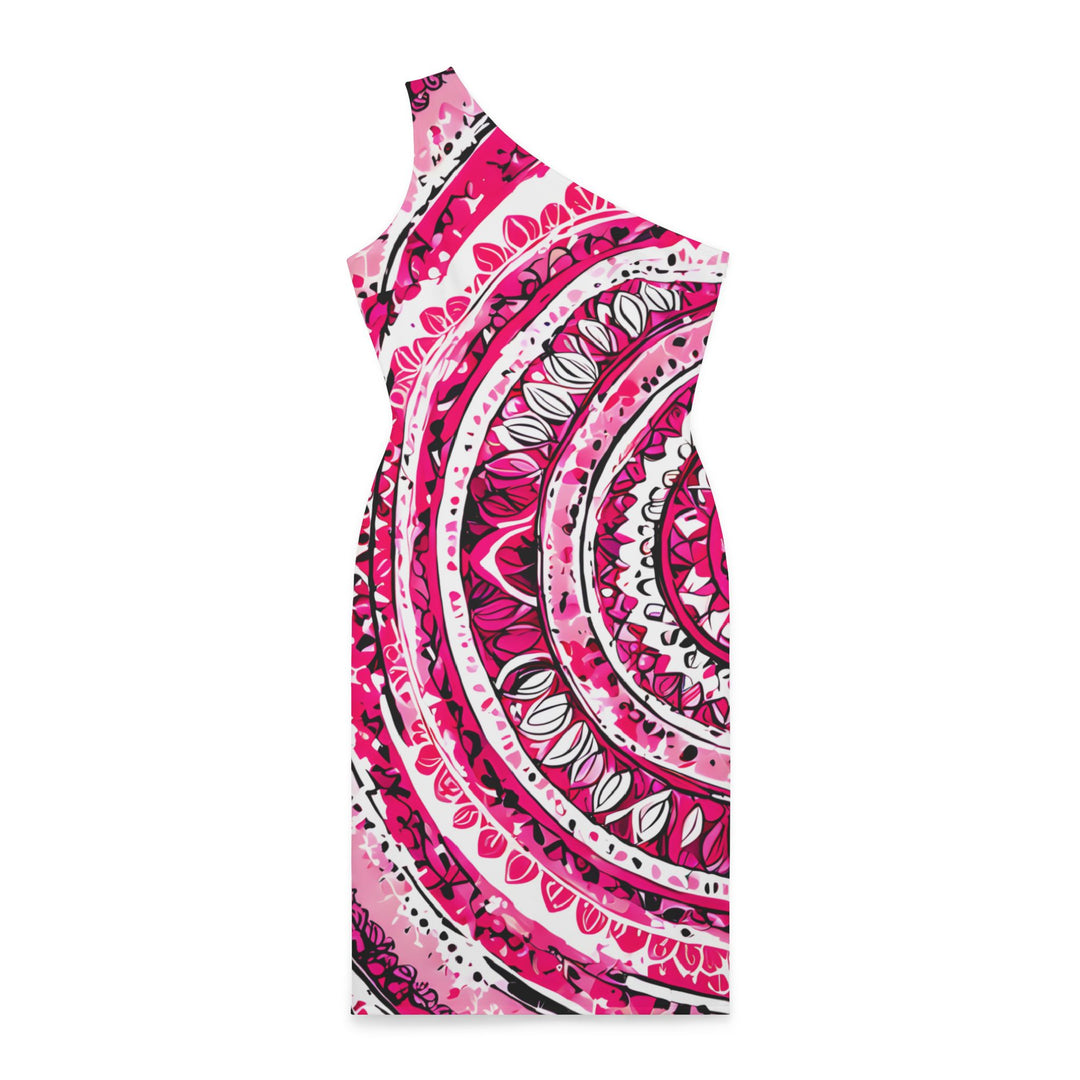 Shoulder Dress (AOP) - Centric Pink