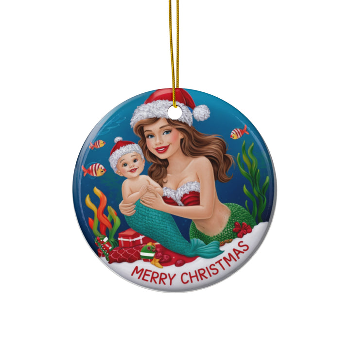 Ceramic Ornament - Mermaid Mom