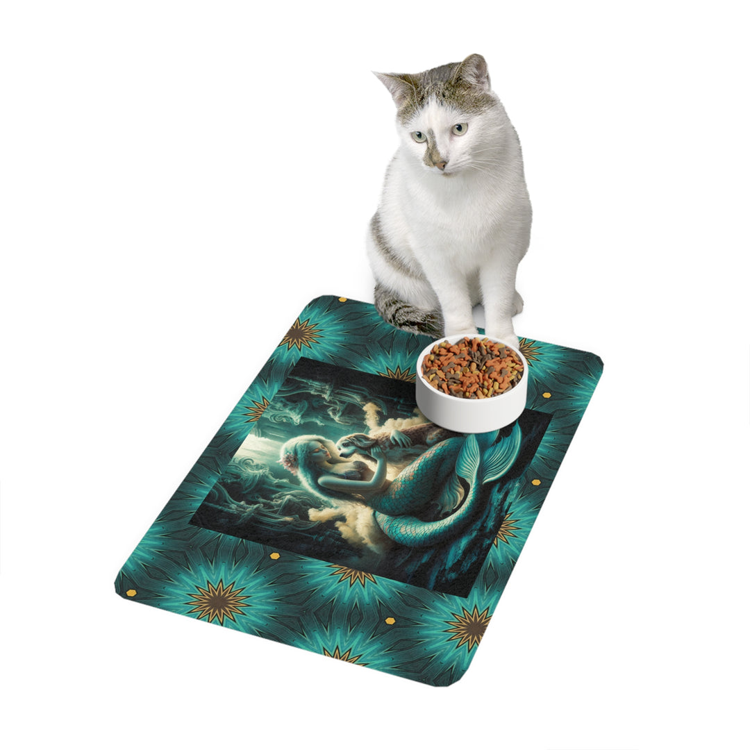 Pet Food Mat (12x18) - Mermaid's Dog