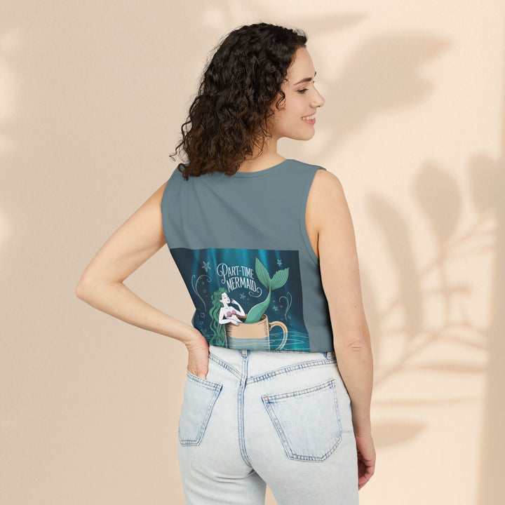 Part-Time Mermaid Unisex Tank Top, Casual Summer Tee, Cute Beachwear, Gift for Ocean Lovers, Quirky Mermaid Apparel