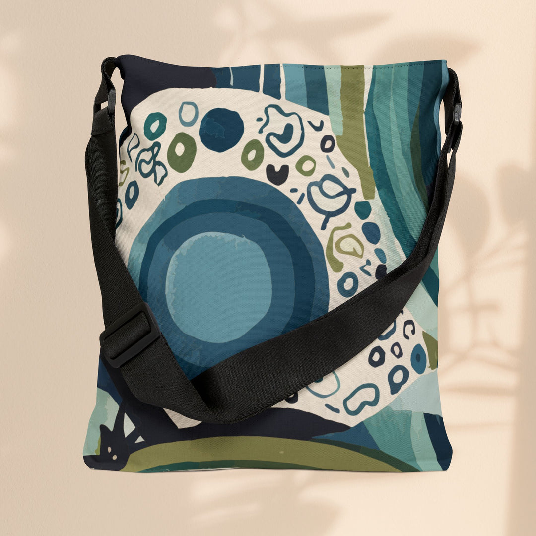 Adjustable Tote Bag  - Bold Waves