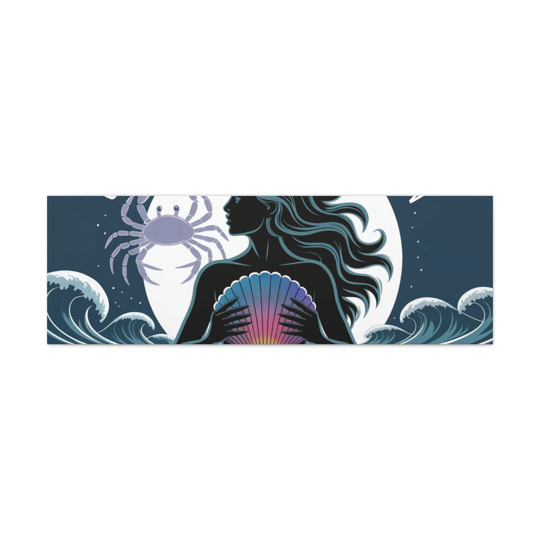 Zodiac Cancer Matte Stretched Canvas Wall Art