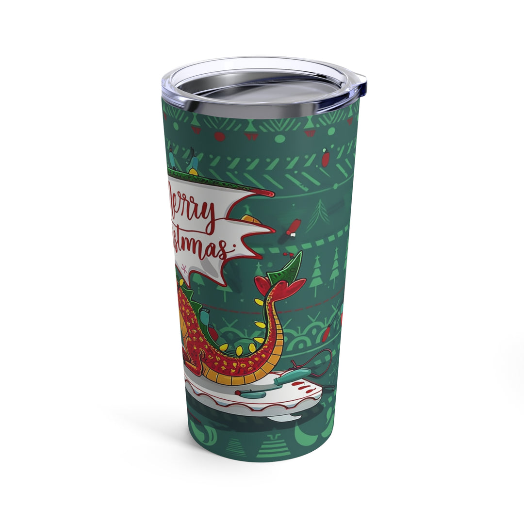 Tumbler 20oz - Merry Christmas Dragon