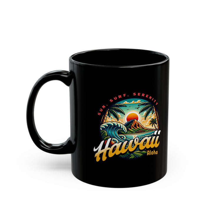 Black Mug (11oz, 15oz) - Hawaii Paradise