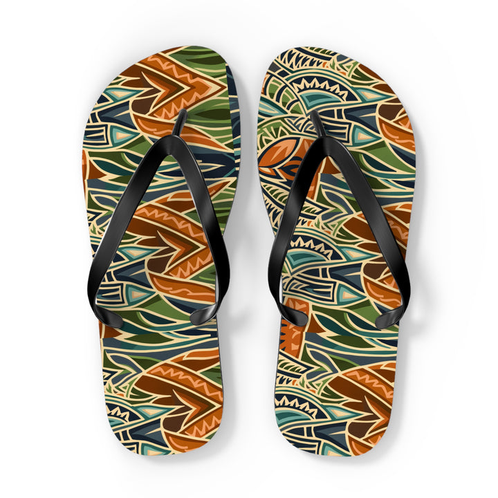 Flip Flops - Tribal Orange