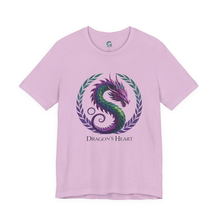 Mythical Dragon's Heart Unisex Tee, Fantasy Shirt, Gift for Gamers, Unique Dragon Design, Casual Wear, Dragon Lover's Apparel