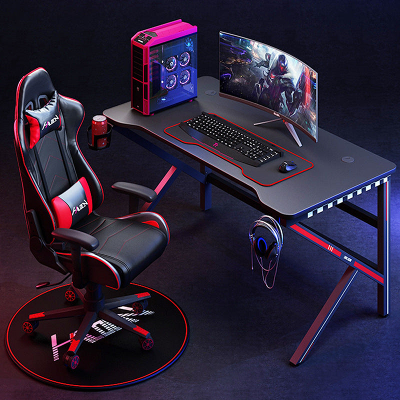 Modern Home Computer Desk with Wood-Based Panel