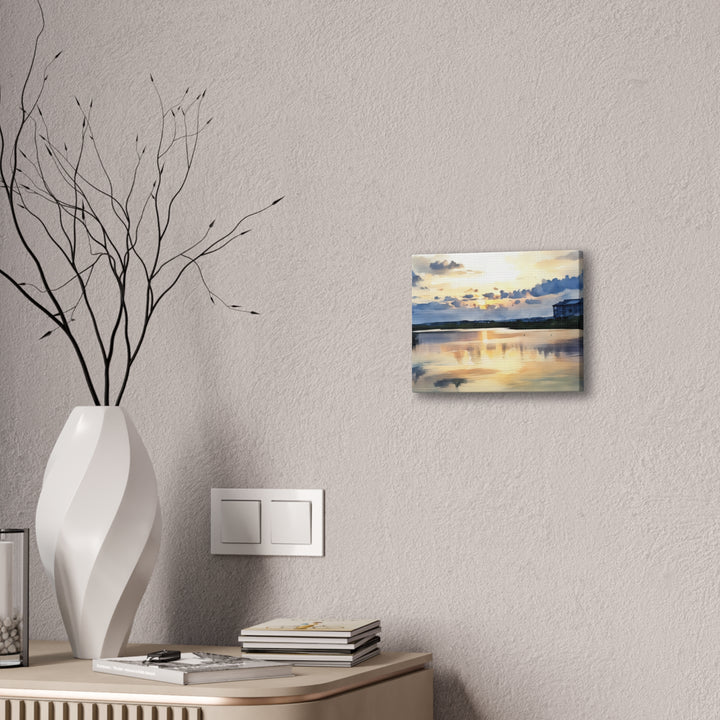 Serene Sunset Landscape Canvas Wall Art