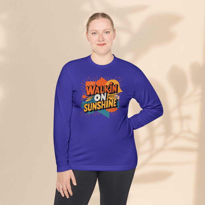 Unisex Lightweight Long Sleeve Tee - Walking On Sunshine