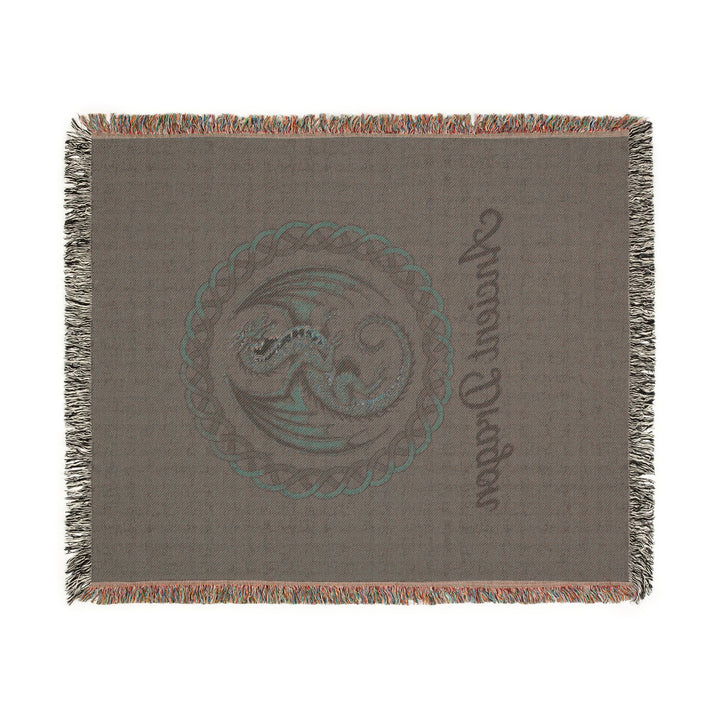 Ancient Dragon Woven Blanket – Cozy Mythical Throw, Fantasy Home Décor & Unique Gift for Dragon Lovers