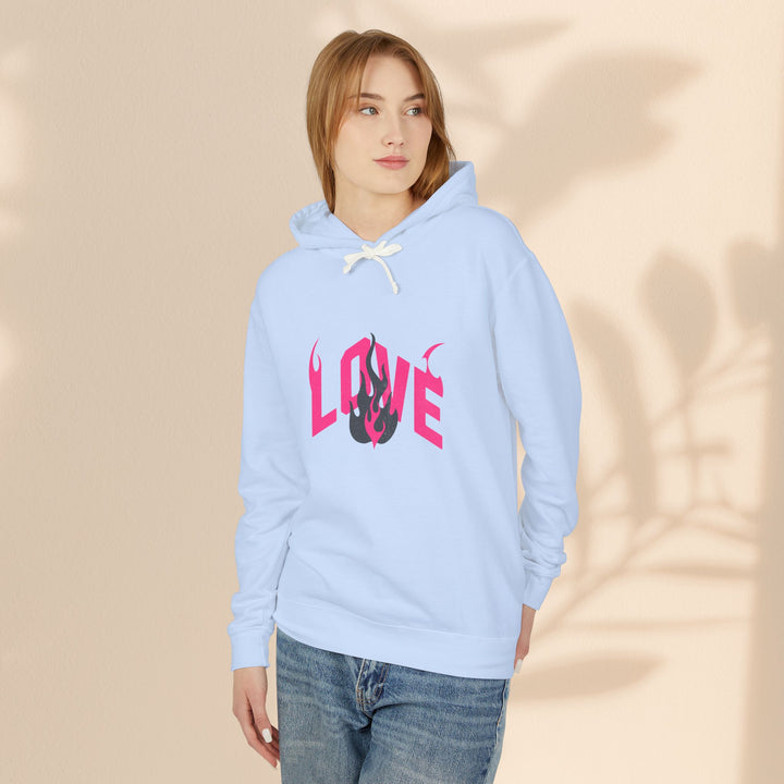 Unisex Lightweight Hooded Sweatshirt - LOVE