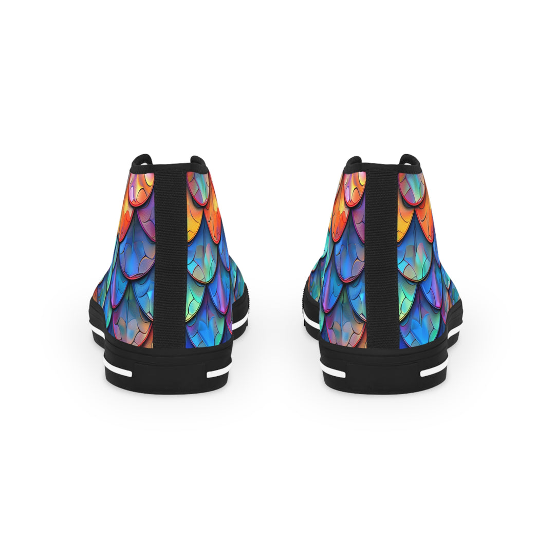 Men's High Top Sneakers - Dragon Scale Sneakers