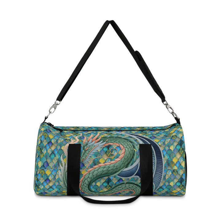 Dragon Design Mermaid Scale Duffel Bag – Travel, Gym, Sports & Weekend Tote Gift
