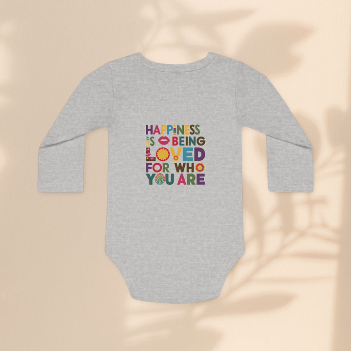 Baby Long-Sleeve Organic Bodysuit - Loved For Who You Are