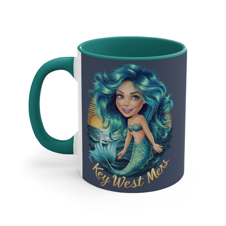 11oz Accent Mug - Beautiful Key West Mermaids