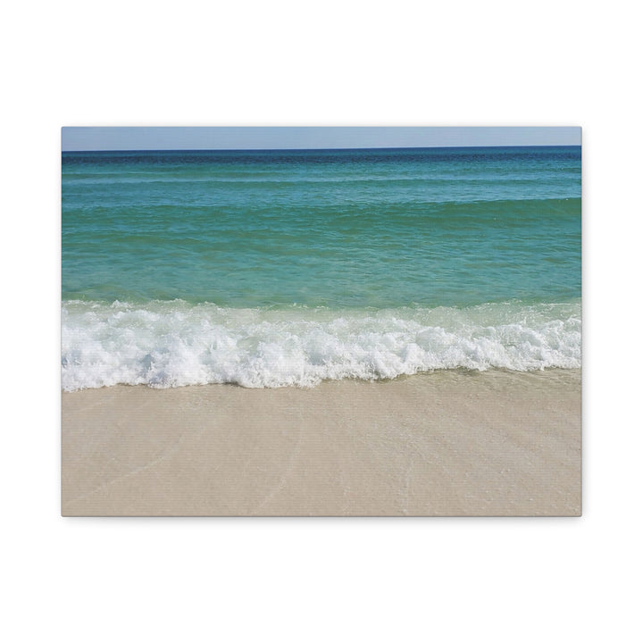 Beach Waves Matte Canvas Print – 1.25-Inch Stretched Seascape