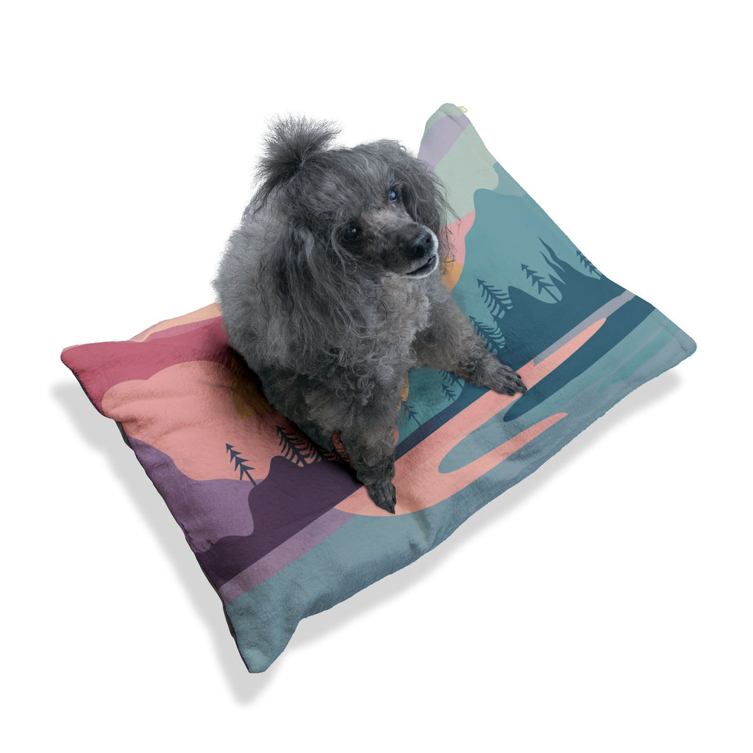 Pastel Scene Pet Bed