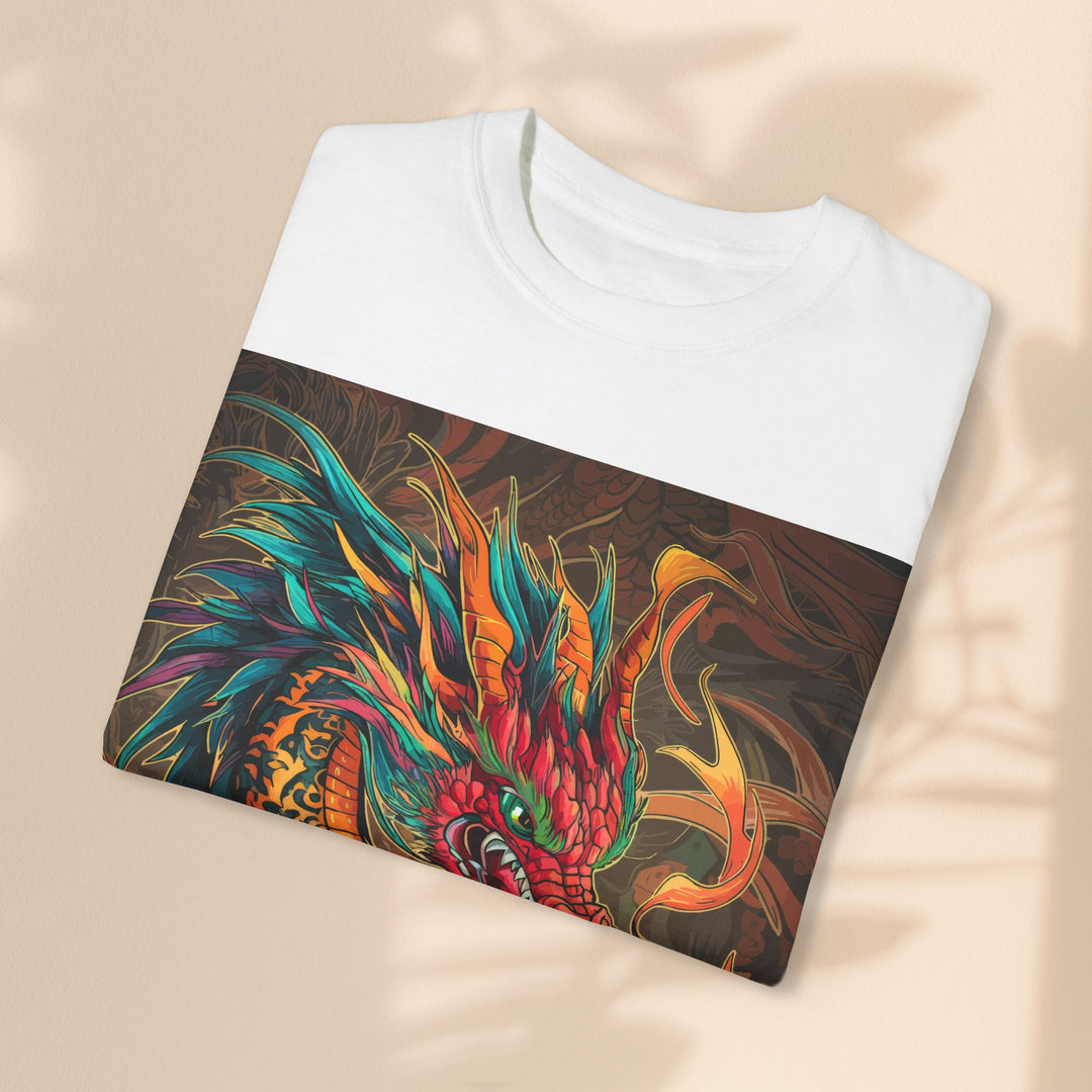 Unisex Garment-Dyed T-shirt - Fire Dragon