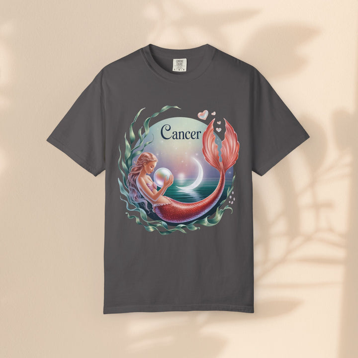 Cancer Zodiac Mermaid T-shirt, Astrology Tee, Astrological Sign Shirt, Gift for Cancer, Horoscope T-shirt, Cute Zodiac Apparel