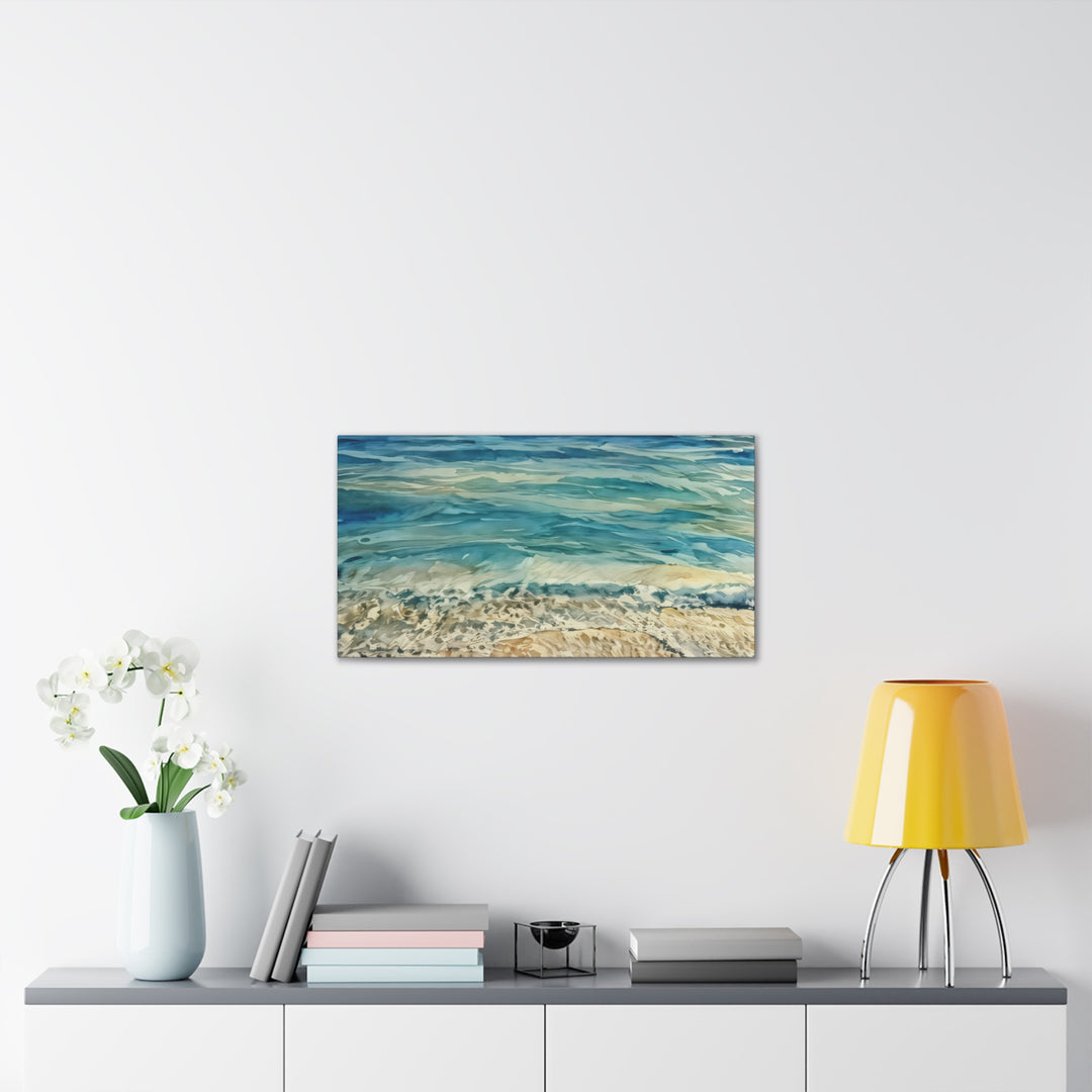 Stretched Beach Art Canvas Print