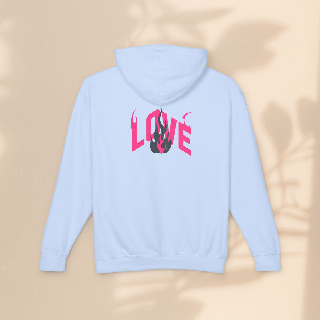 Unisex Lightweight Hooded Sweatshirt - LOVE