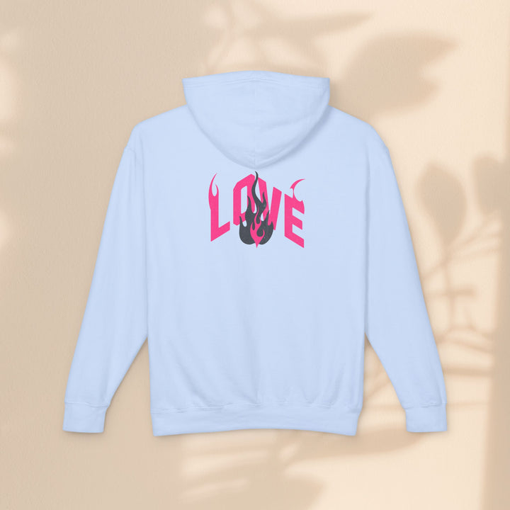 Unisex Lightweight Hooded Sweatshirt - LOVE