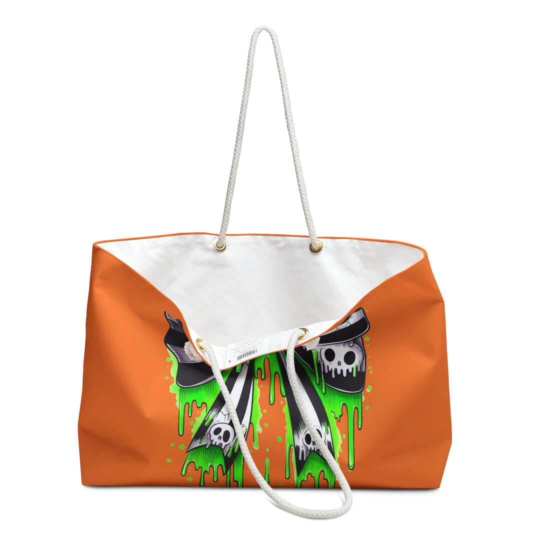 Gothic Skull Bow Weekend Bag – Travel Tote & Stylish Gym Ba
