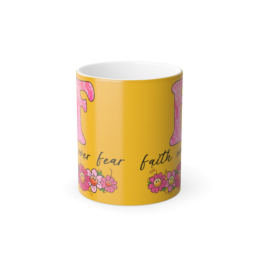 Color Morphing Mug, 11oz - Faith Over Fear