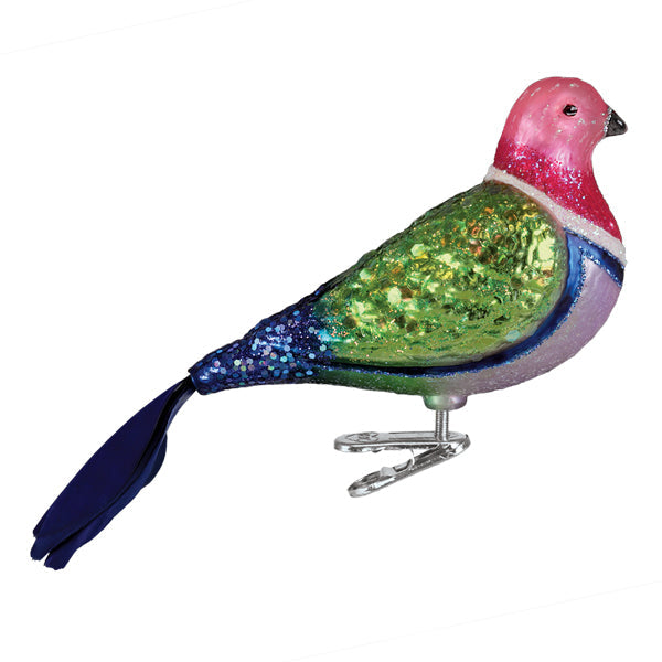 Pink Fruit Dove Christmas Ornament – Tropical Bird Gift