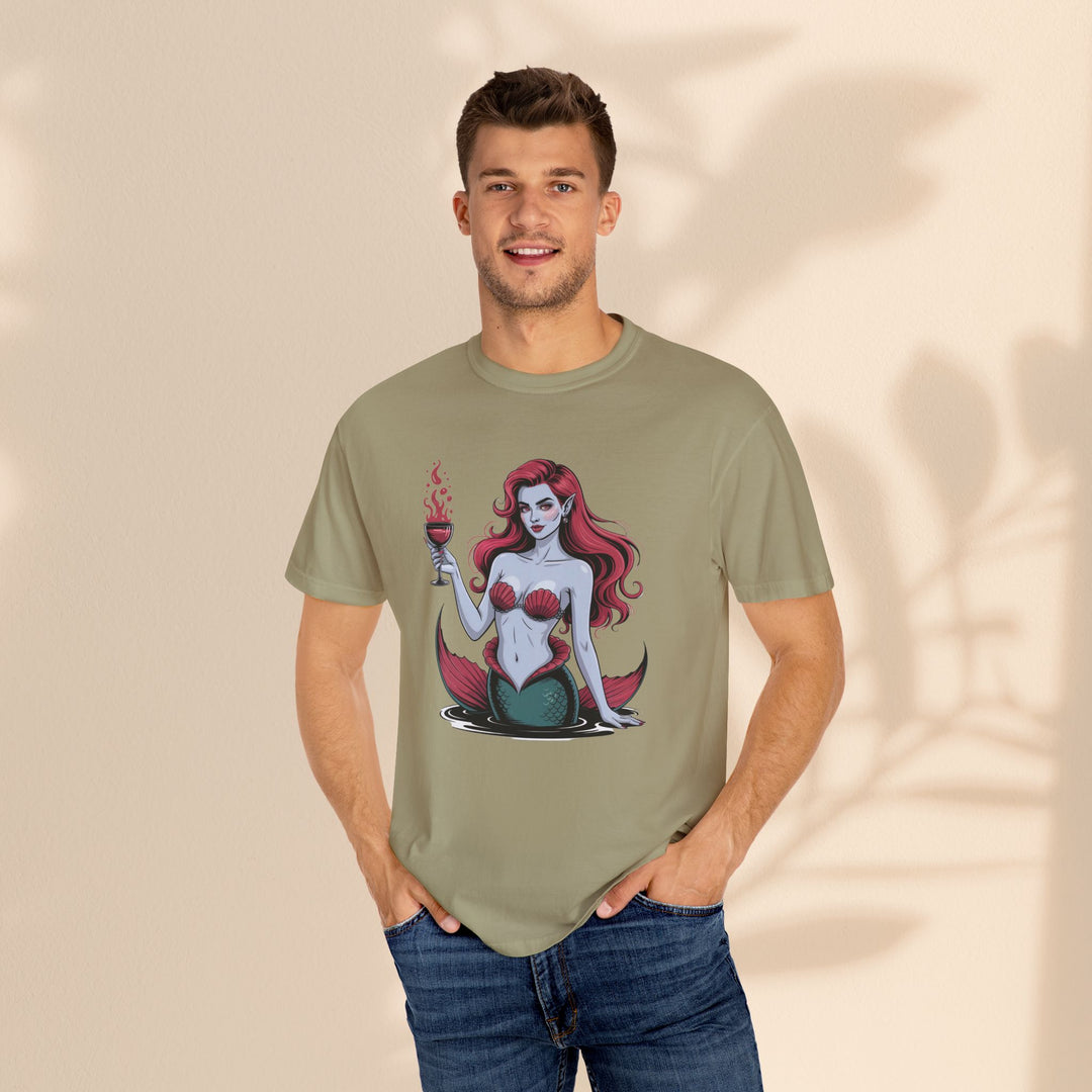Mermaid-Themed Unisex T-Shirt – Fun Summer Apparel, Beach Lover Gift, Vintage Style Tee