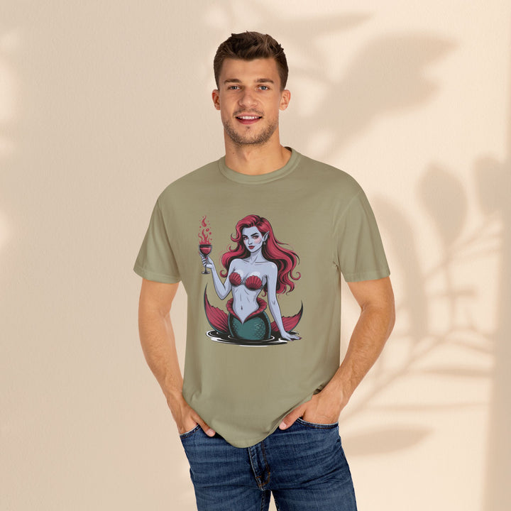 Mermaid-Themed Unisex T-Shirt – Fun Summer Apparel, Beach Lover Gift, Vintage Style Tee
