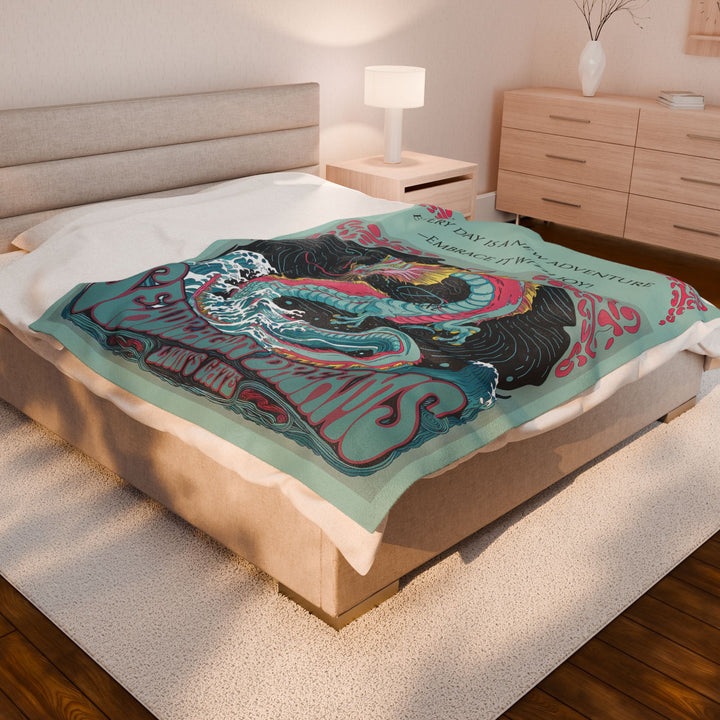 Velveteen Plush Blanket - Sea Dragon Dreams