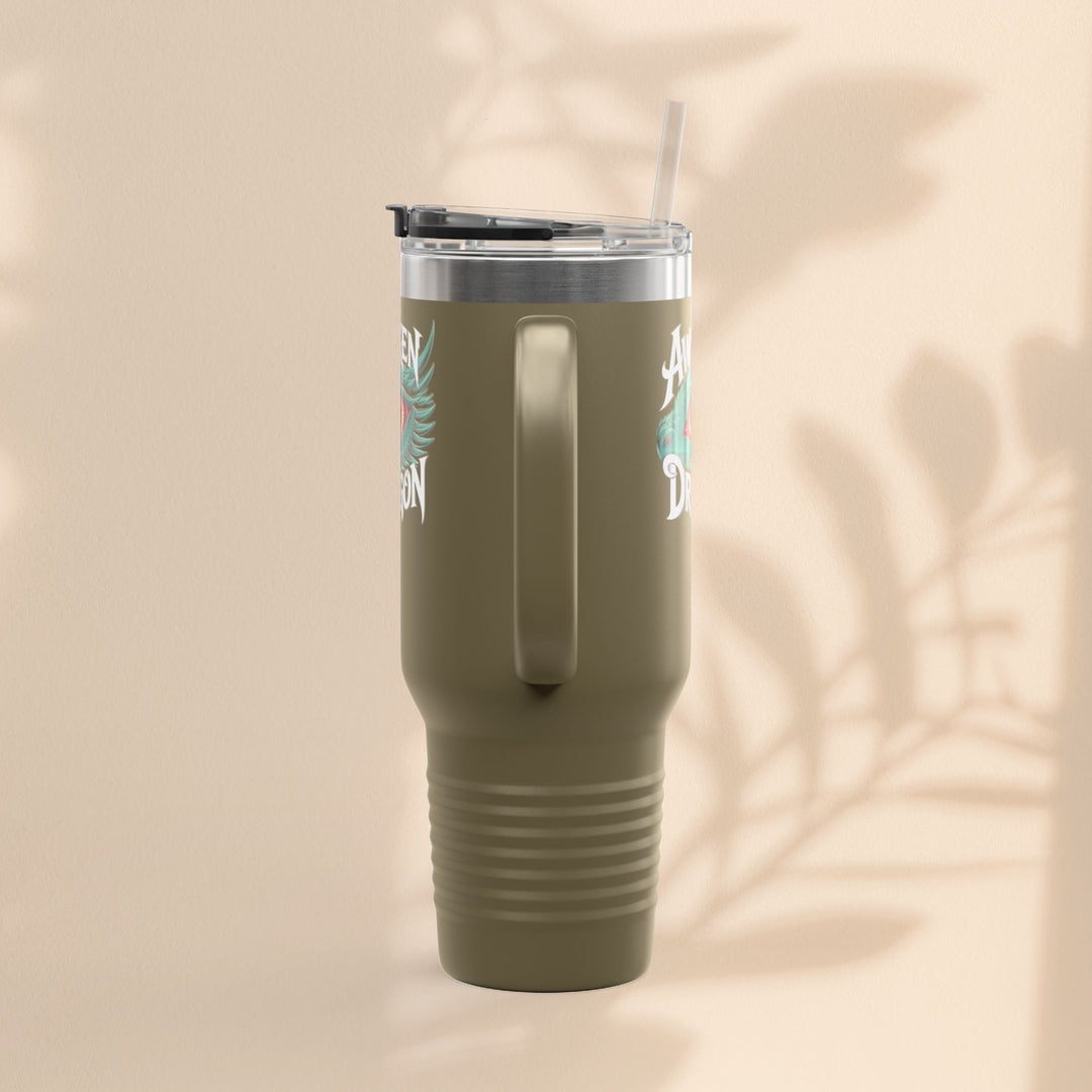 Dragon Insulated Travel Mug | 40oz | Awaken The Dragon | Perfect for Coffee Lovers, Eco-Friendly Designs