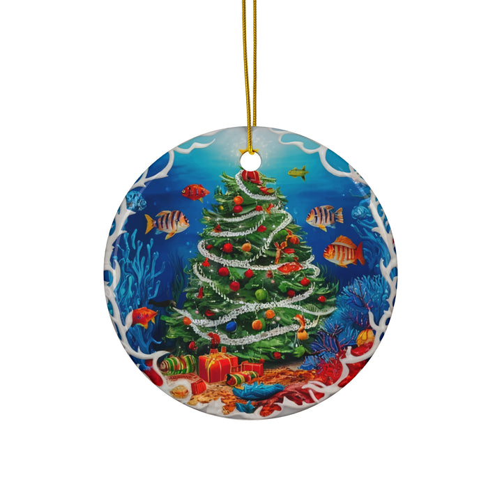 Ceramic Ornament - Ocean Christmas Tree