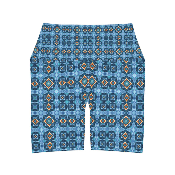 High Waisted Yoga Shorts - Isis Pattern