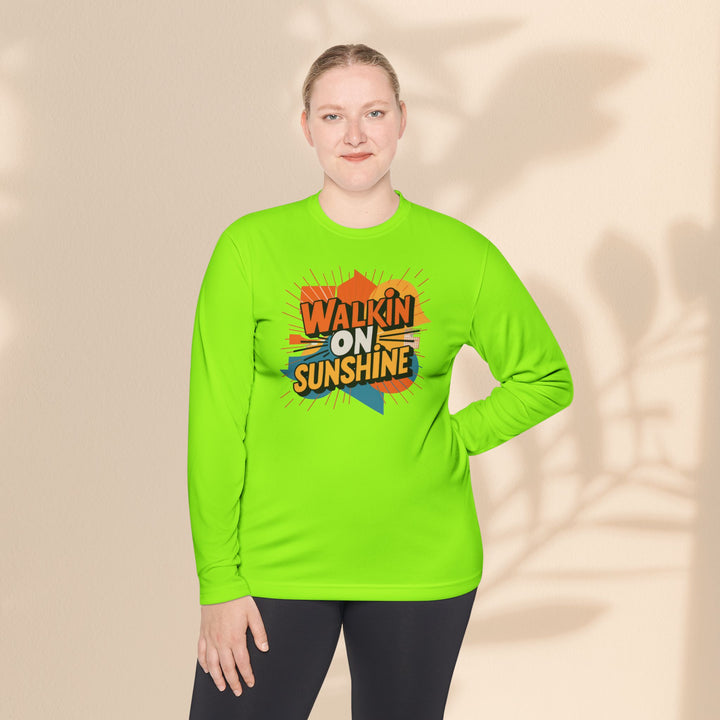 Unisex Lightweight Long Sleeve Tee - Walking On Sunshine