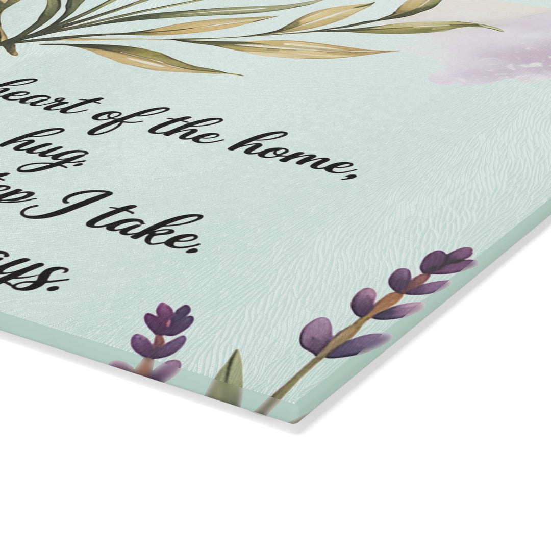 Mother's Love Glass Cutting Board