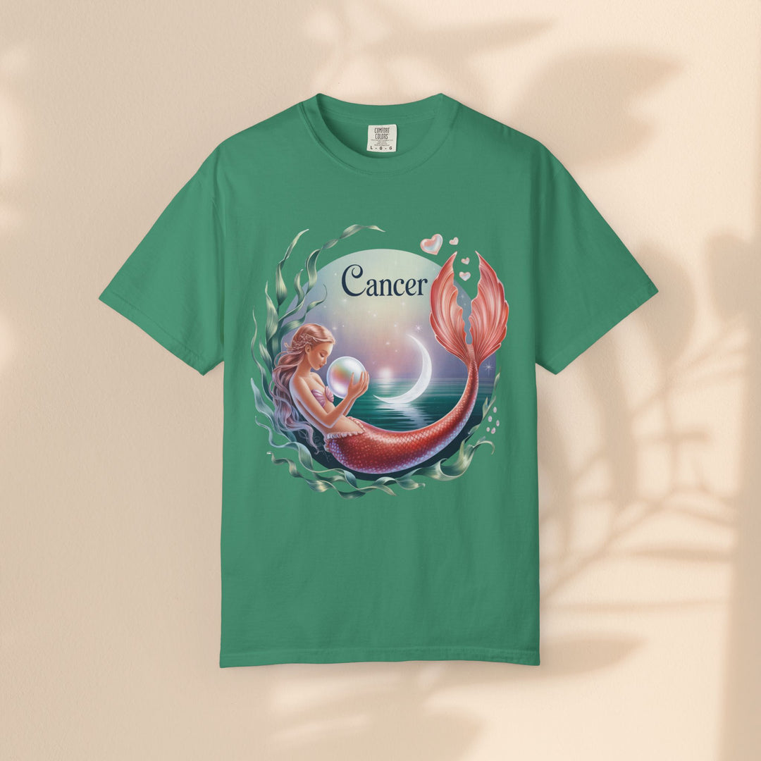 Cancer Zodiac Mermaid T-shirt, Astrology Tee, Astrological Sign Shirt, Gift for Cancer, Horoscope T-shirt, Cute Zodiac Apparel