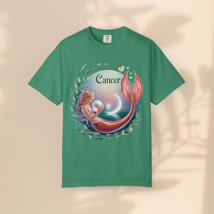 Cancer Zodiac Mermaid T-shirt, Astrology Tee, Astrological Sign Shirt, Gift for Cancer, Horoscope T-shirt, Cute Zodiac Apparel