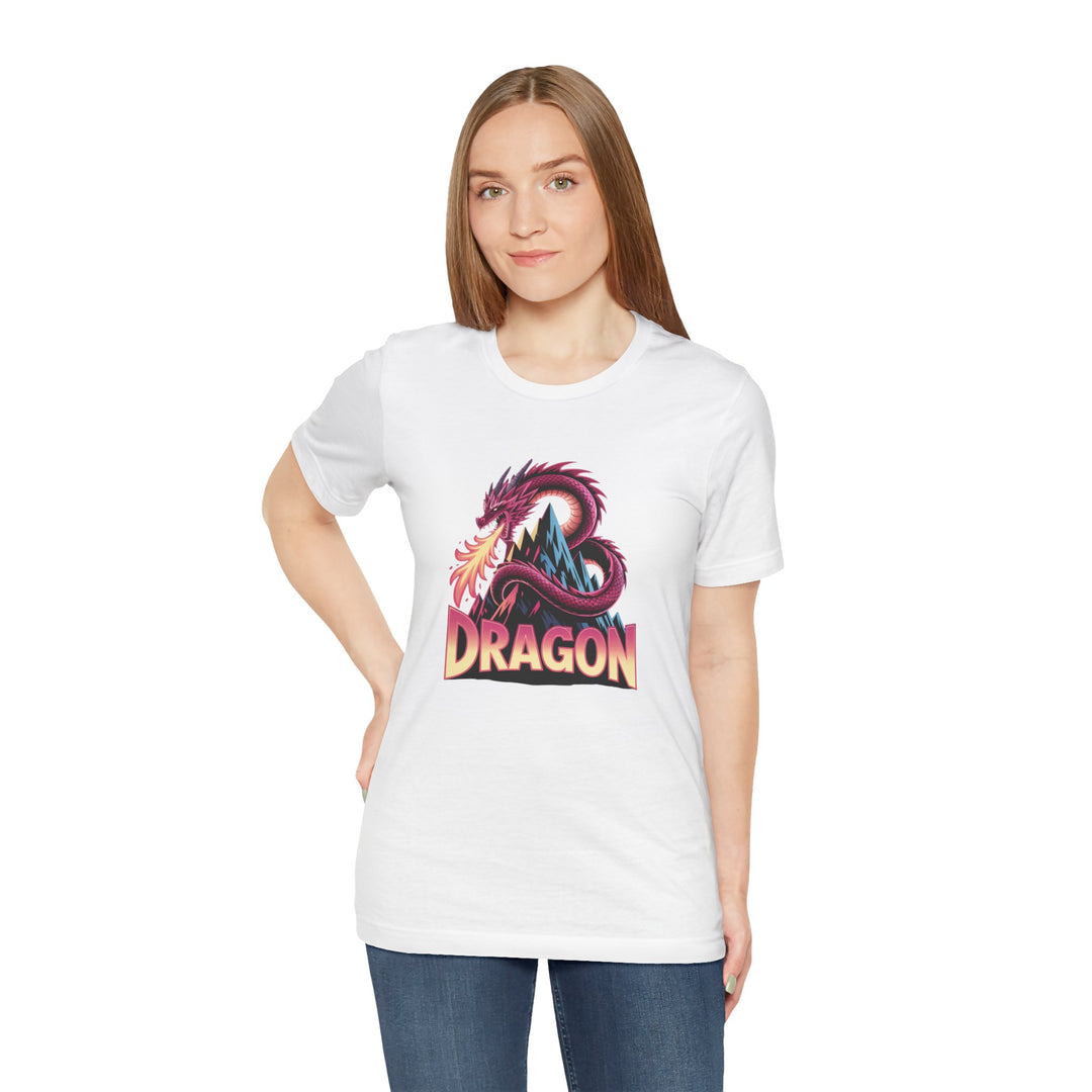 Dragon Graphic Tee, Unisex T-Shirt, Fantasy Shirt, Gift for Gamers, Dragon Lovers Shirt, Casual Wear, Unique Apparel
