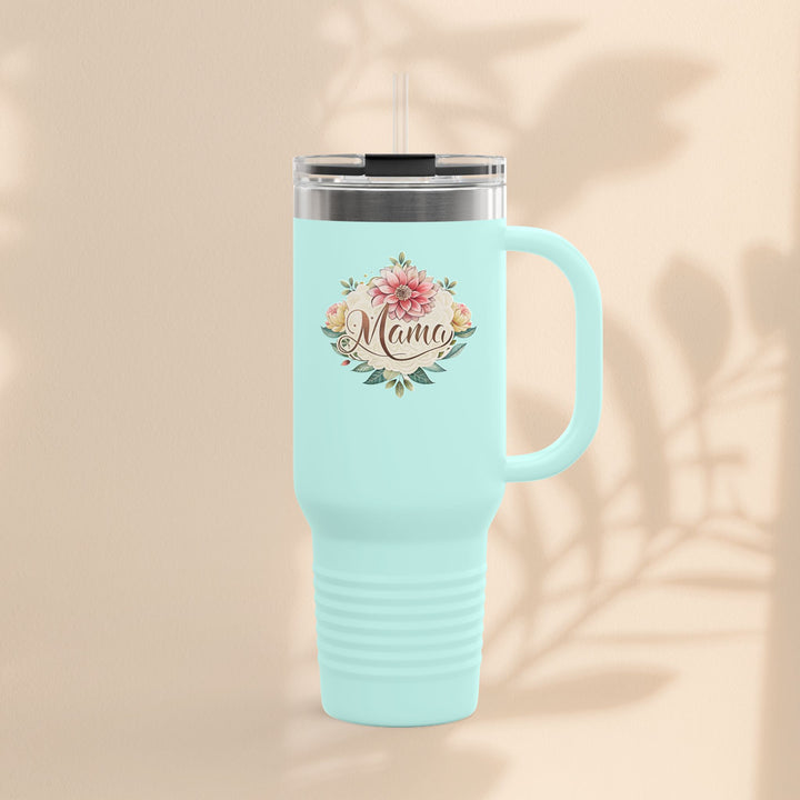 Floral Insulated Travel Mug for Moms - 40oz