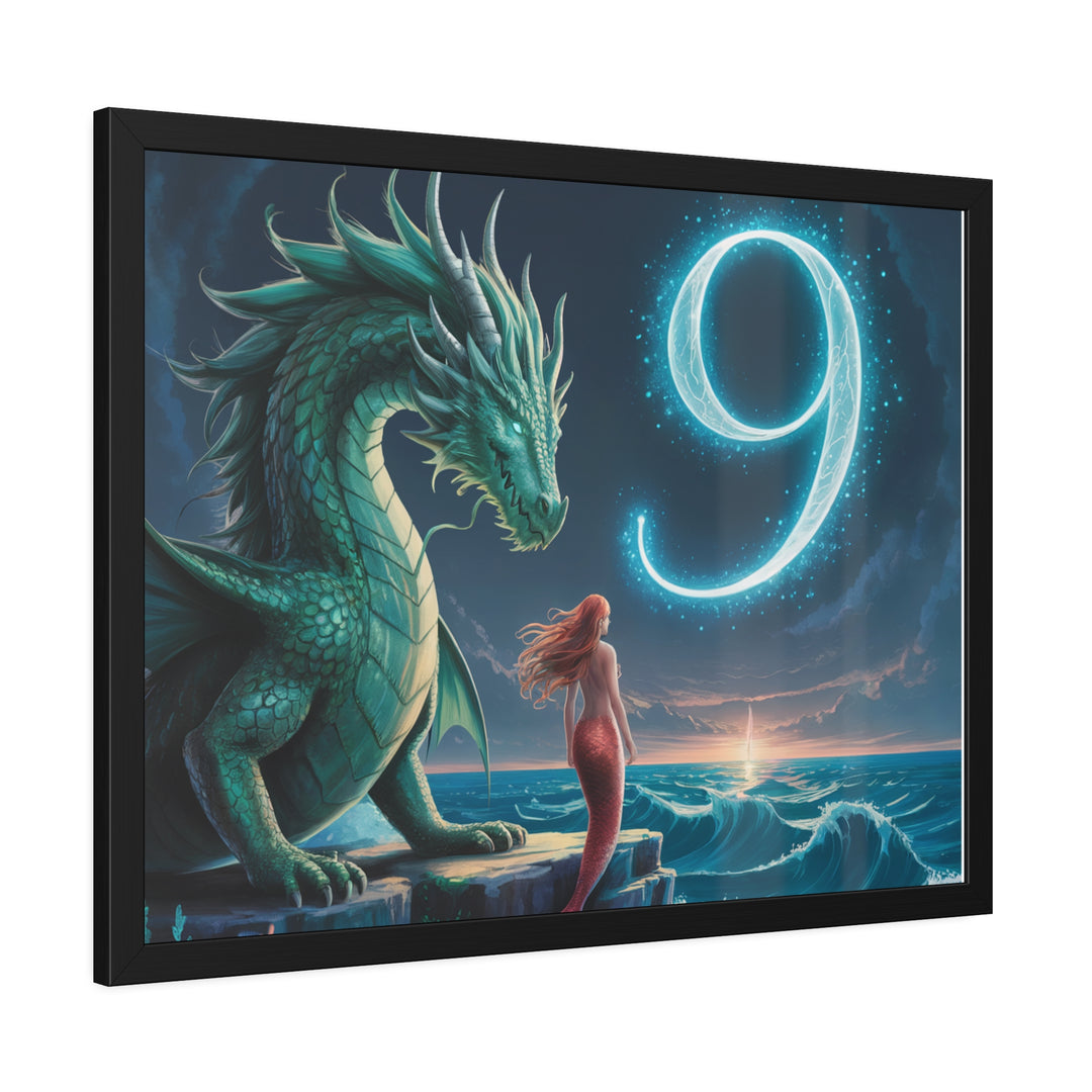 Number 9 and Dragons Canvas Wall Art